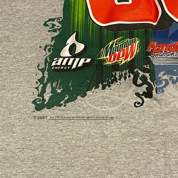 Nascar Dale Earnhardt Jr. Chase Authentics Gray T Shirt Sz 2XL 2007 Long Sleeve - Picture 5 of 7